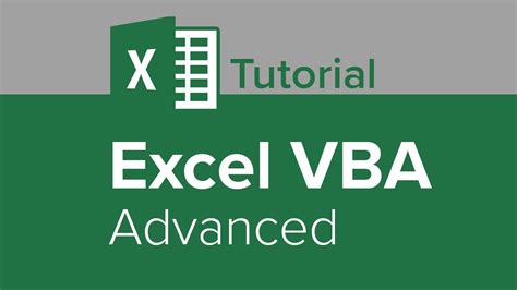 Advanced Excel and VBA tutorials .